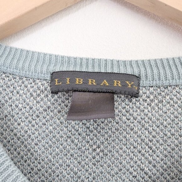 Library V-Neck Classic Sweater Sweater - Picture 2 of 6